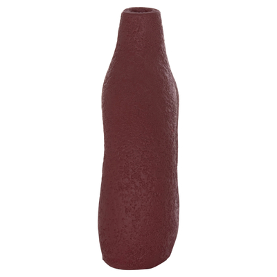 Vazo dekorative tavoline Decant HM4667.06M, terrakotë, 17x6.5x20 cm, e kuqe bordo