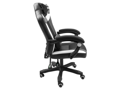 Karrige lojërash Fury Avenger M+, 150kg, e zezë/e bardhë