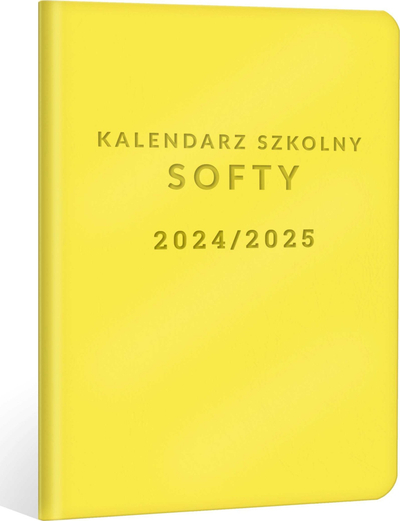 Училишен календар Softy 2024/2025, формат A5, неделни страници, жолт