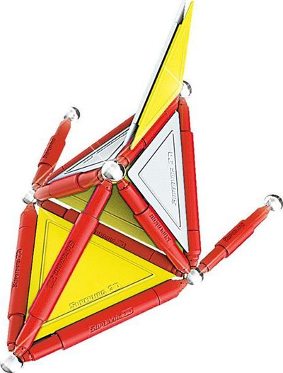 Set blloqesh magnetike Supermag Classic Primary, 48 elemente