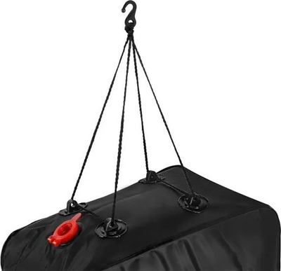 Dush portativ NILS Camp NC1713, 40L, ngrohje diellore, ngjyrë e zezë