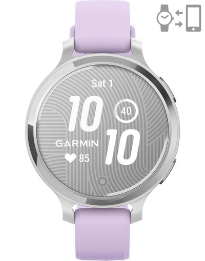 Паметен часовник Garmin Lily 2 Active, 38 mm, GPS, сребрен со виолетова Jasmine Purple
