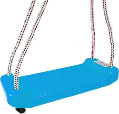 Lëkundëse plastike për oborr Blue Garden, 42x17x5 cm, me litarë, blu