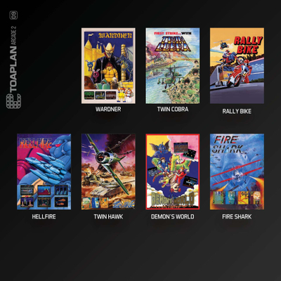 Kartrixh lojërash Evercade Toaplan Arcade Cartridge 2, koleksion me 27 lojëra, për Evercade
