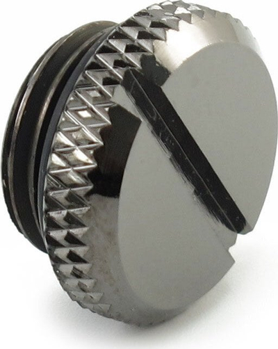 Prizë mbyllëse për ftohje uji XSPC G1/4 Stop Plug V2, set 10 copë, Black Chrome