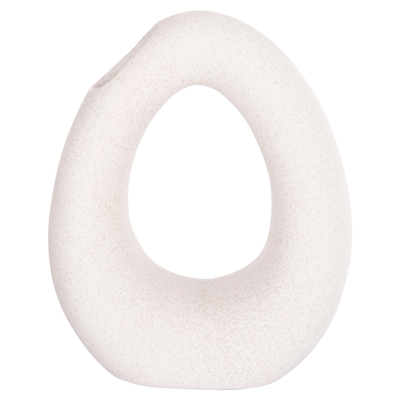 Dekor qeramike për Tavolinë Ellipto 16,5x9x20,3Hcm (HM4644.01), bardhë
