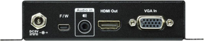 Konvertues VGA në HDMI ATEN VC160A, me scaler, i zi