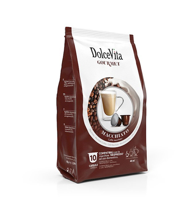 Kapsula kafe Dolce Vita Macchiato Nespresso, 10 copë