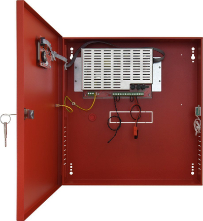 Furnizues energjie Pulsar EN54C-5A17LCD, 24V DC, 5A, i kuq