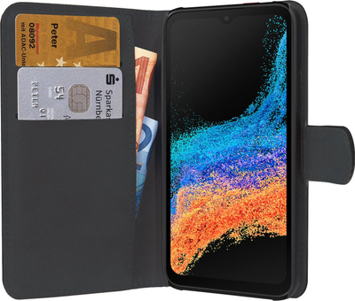 Këllëf libri PEDEA Book Cover Classic, për Samsung Galaxy Xcover 6 Pro, me mbajtëse kartash, i zi