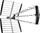 Antena eSTAR T-1115 UHF për jashtë, 15 dB, e zezë