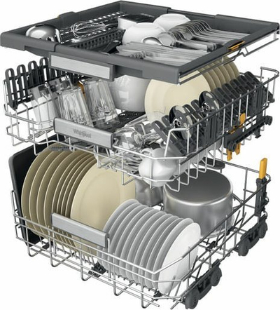 Enëlarëse Whirlpool W7F HP43X, 15 sete, inoks, klasa C