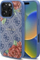 Kapak telefoni Guess 4G Flower Hardcase MagSafe për iPhone 16 Pro 6.3", me print, blu