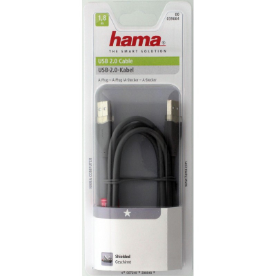 Kabllo HAMA USB 2.0 A Plug - A Plug, A-Stecker - A Stecker