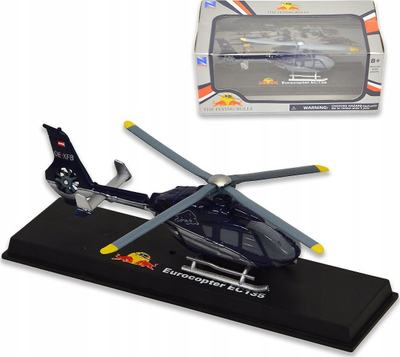 Model helikopteri Daff Airbus EC135 The Flying Bulls, shkalla 1:100, dekorativ