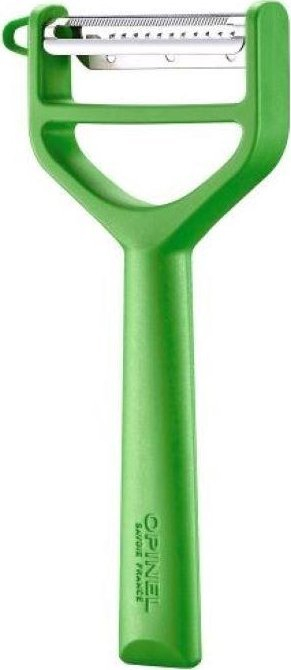 Qëruarëse dyshe Opinel 002428, çelik inox, dorezë polimeri, jeshile