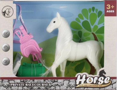 Set lodër kal Mega Creative Horse, 12cm, me aksesorë, në ngjyra të ndryshme