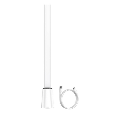 Lampë tavoline Baseus DGZG-02, LED, rikarikueshme, e bardhë