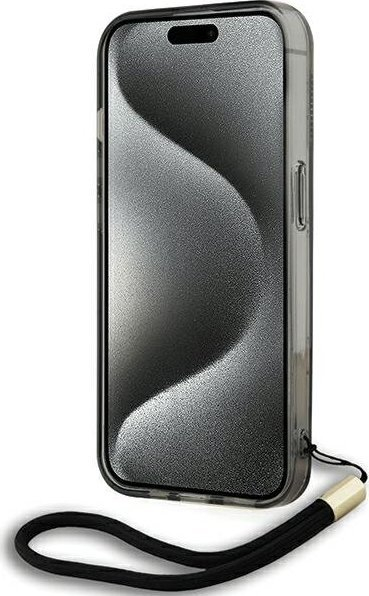 Mbrojtëse telefoni Karl Lagerfeld KLHCP15LHKDPNSK për iPhone 15 Pro 6.1\", hardcase, e zezë