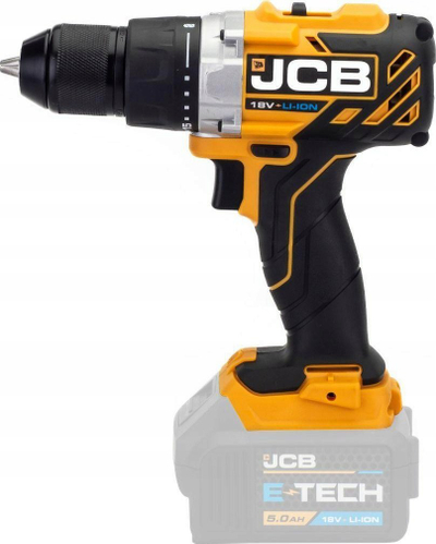Trapano kaçavidë pa kabllo JCB 18V, 65Nm, 2 shpejtësi, me LED