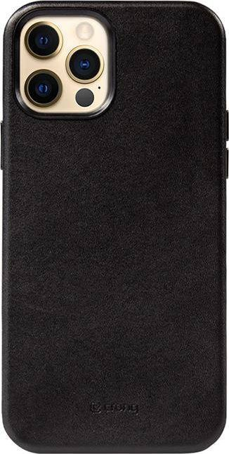 Mbulesë telefoni Crong Essential Cover Magnetic, për iPhone 12 Pro Max, MagSafe, e zezë