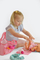 Set lojërash Happy Friend Diaper Bag, çantë pelenash me aksesorë kukulle, shumëngjyrëshe