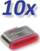 Bllokues porte USB C Roline, set 10 copë, gri rozë