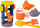 Set lodrash rere XKids, mulli i madh, lopatë dhe harkë, shumëngjyrësh