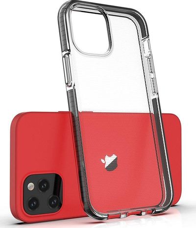 Futrollë Spring Case Gel Cover për iPhone 13 Mini, TPU e tejdukshme, kornizë mbrojtëse, e tejdukshme me të verdhë