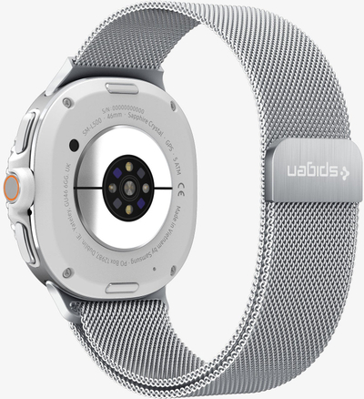 Rrip ore Spigen Metal Fit për Samsung Galaxy Watch 8 40/44/46mm, metal, argjendtë