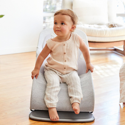 Shezlong bebe Ergobaby Evolve 3 në 1, ergonomik, i hirtë i çelët