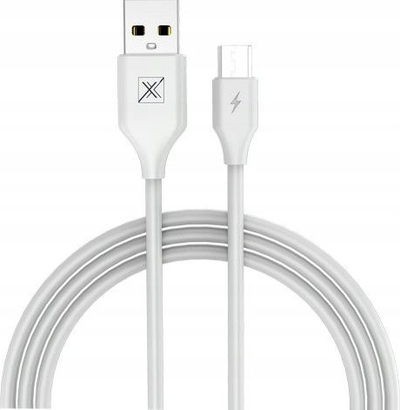 Karikues muri Maxximus Urban, 2.1A, 2xUSB, Micro USB, i bardhë