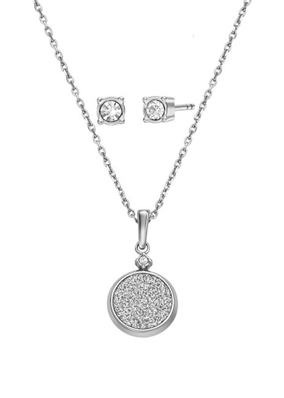 Set varëse dhe vathë Fossil Core Gifts JGFTSET1081, i argjendtë