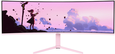Monitor gaming Arozzi Nova 49", Dual QHD, 165Hz, rozë