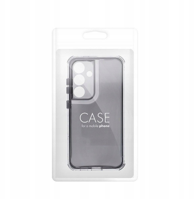 Mbështjellës telefoni Matrix Clear Case për Samsung S25, pjesë e tejdukshme, kornizë e zezë