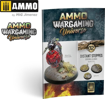 Libër wargaming Ammo Mig AMMO WARGAMING UNIVERSE Book 02 Distant Steppes, shumëgjuhësh, udhëzues strategjie