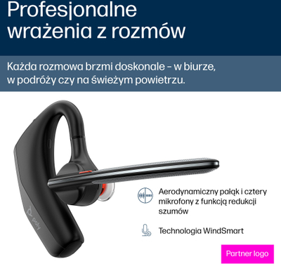 Kufje zyre HP Voyager Legend 30 me kabllo, USB A dhe 3.5mm, ngjyrë e zezë