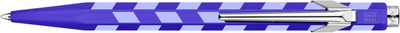 Stilolaps ballpoint Caran D'Ache 849 Mosaic, alumini, refil i zi, blu