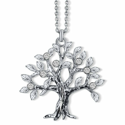 Qafore për femra CRYSTalp Natural Tree of Life 30147.CRY.R, 47cm, e argjendtë