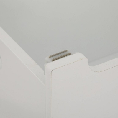 Kuti dekorative Atmosphera White Fox Softness, MDF, 53x33x54.5cm, e bardhë