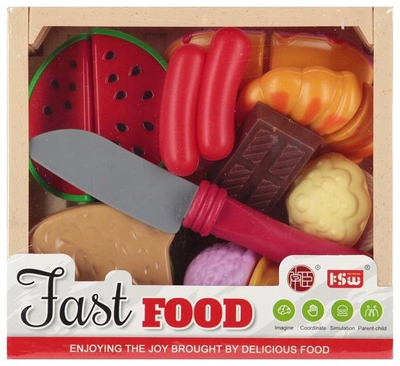 Set kuzhine lodër Mega Creative Food Chest, fast food, shumëngjyrëshe