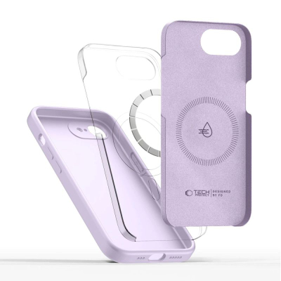 Држач за телефон Tech-Protect Liquid Silicone MagSafe, за iPhone 16E, течен силикон, мави