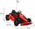 Go kart elektrik për kalamaj Speed 7 Drift King, 24V, 60 kg, i kuq