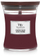 Qiriri WoodWick Phantom Cherry Medium Jar, 100 orë djegie, fitil druri, i kuq