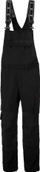 Pantallona pune Helly Hansen Oxford Bib Coverall, xhepa gjuri, përforcuara, të zeza