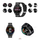 Smartwatch Giewont GW450-2, thirrje nga ora, rrip metalik, i zi