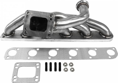 Kolektor shkarikimi TurboWorks për BMW E30 320i 325i, turbo T25 T3, çelik inoks