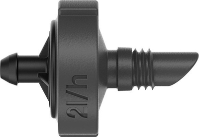 Pikator fundor Gardena Micro Drip Endline, 2 L/orë, vetërregullues, i zi