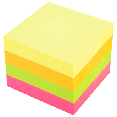 Postit DELI 51x51 400fl neon mix a03303 1/6