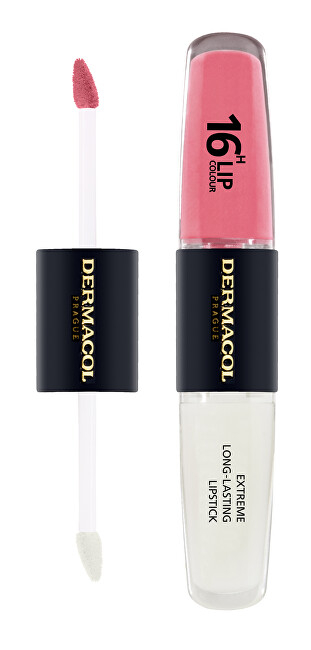 Buzëkuq Dermacol Extreme Long-Lasting Lip Color, 4 + 4 ml, nr.33